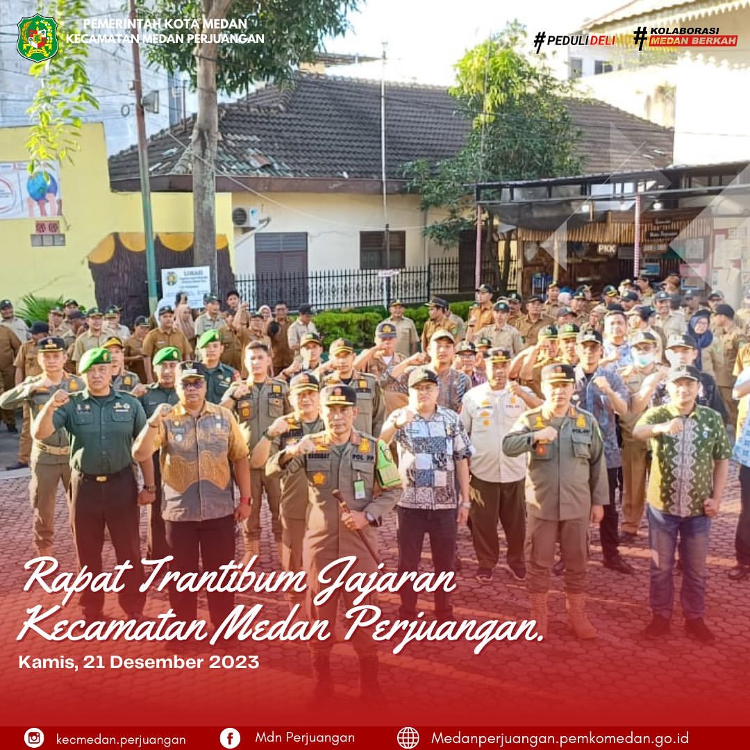 Rapat Trantibum Jajaran Kecamatan Medan Perjuangan