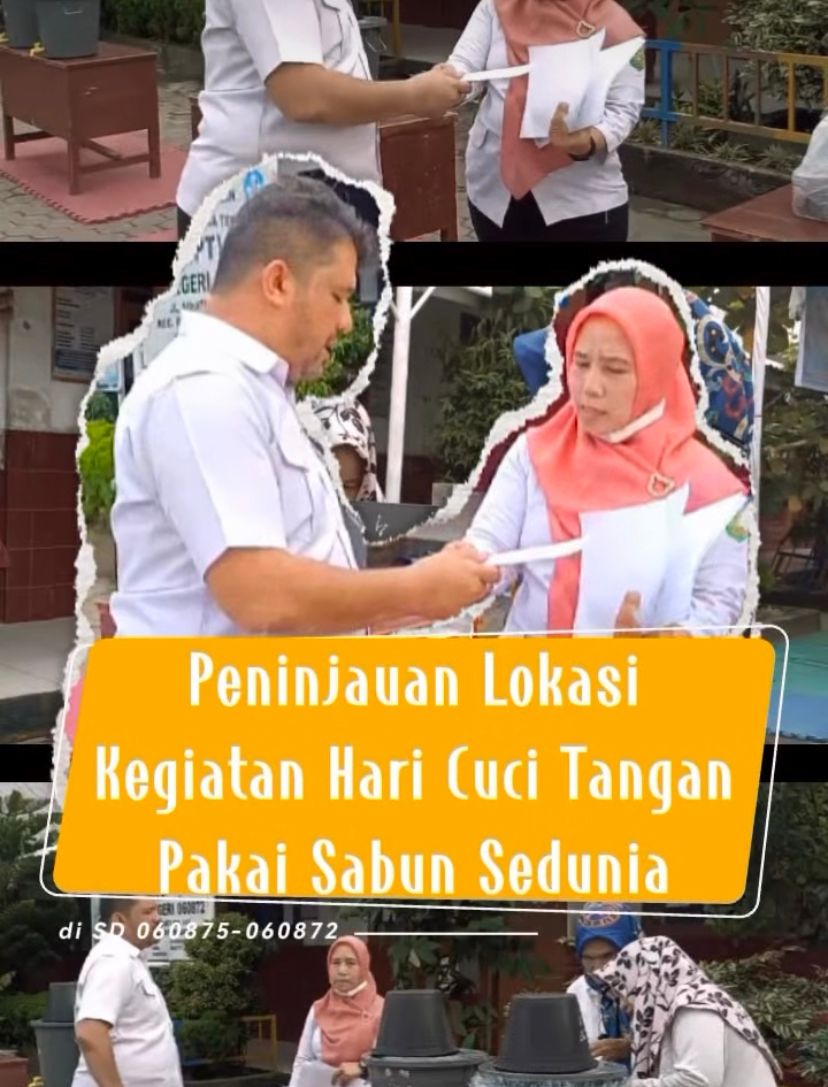 Peninjauan Lokasi Kegiatan Hari Cuci Tangan Pakai Sabun Sedunia.